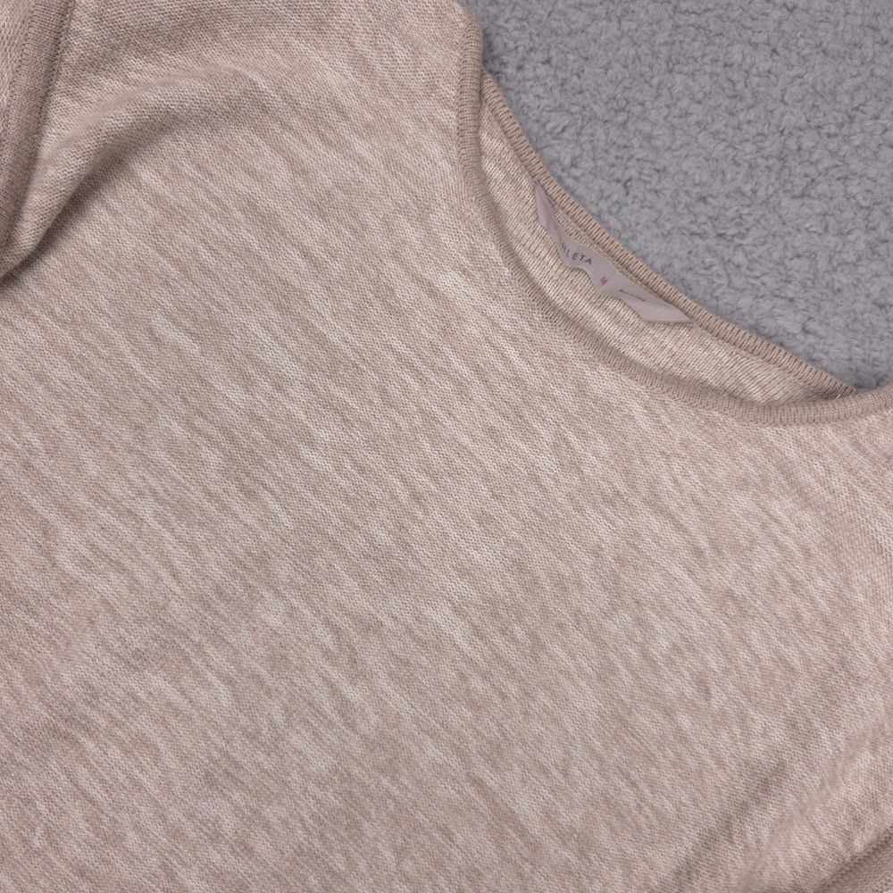 Athleta Retreat Heathered Tan Sweater Long Sleeve Casual Top Beige Size‎ M